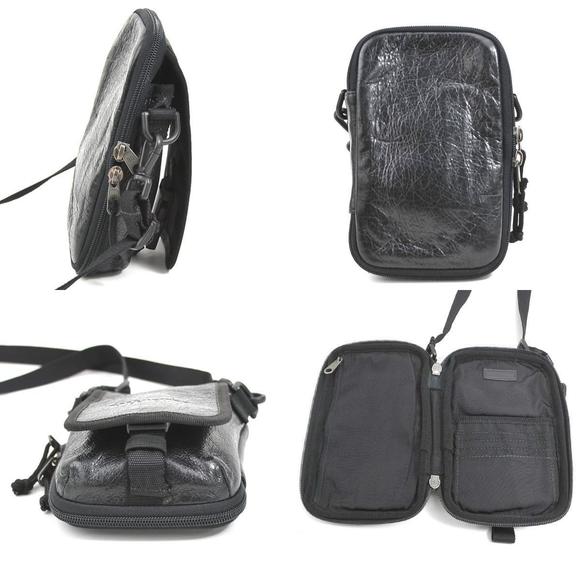 Balenciaga Leather Pochette Black Mini Bag - Picture 1 of 5